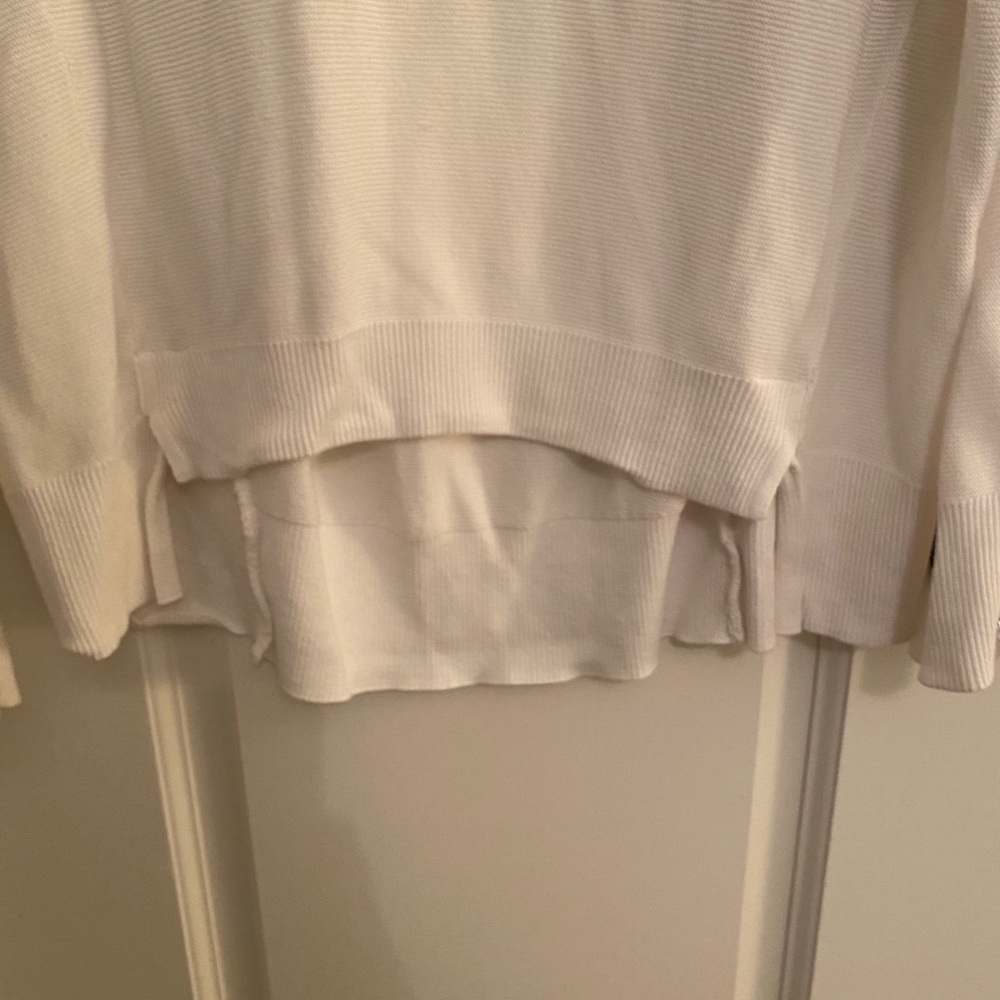 Leith White Ribbed Sweater - Picture 4 of 5
